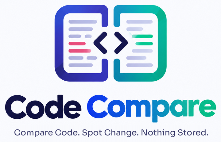 Code Compare – Compare Code. Spot Change. Nothing Stored.